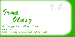 irma olasz business card